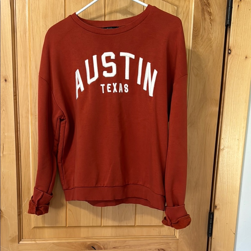 Austin Texas Red Sweater